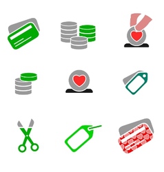 Icons - shopping 03 vector image