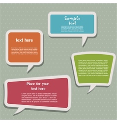 Speech bubbles vector image