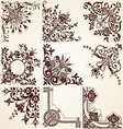 Decorative Ornamental Corners vector image
