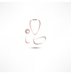 Stethoscope icon vector image