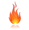 Vector illustration of fire vector image