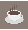 Cup of coffee with coffee grain Photo-realistic vector image