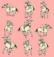 Horse racing sport Horse racing sport vector image