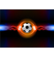 Football electric dark orange vector image