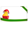 Newborn chicken vector image