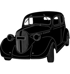 Old car vector image
