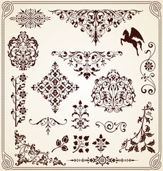 Calligraphy Decorative ornaments design elements vector image