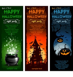 Halloween set vector image