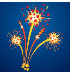 Fireworks vector image