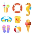 Beach set 2 vector image