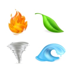 Natural elements vector image