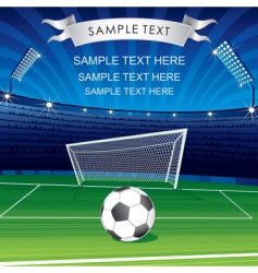 Soccer poster vector image