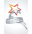Realistic 3d film reel vector image