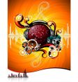 Illustration for a musical theme vector image