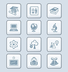 Education icons - tech series vector image