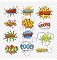 Comic bubbles set vector image