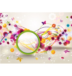 Spring floral background vector image