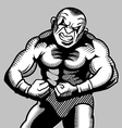 Body building vector image