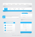 Web site navigation menu pack 2 vector image