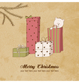 Christmas card vector image