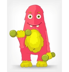 Funny Monster Gym vector image