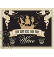 Label for wine vector image