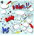 Comic book explosion vector image