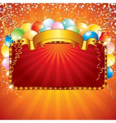 Birthday card vector image