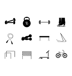 Sport icons vector image