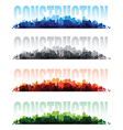 Construction banners Construction banners vector image