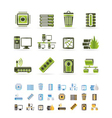 Computer and website icons vector image