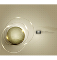 Abstract background for a business with a glass ba vector image