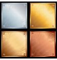 Metal plates vector image