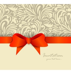 Invitation card vector image