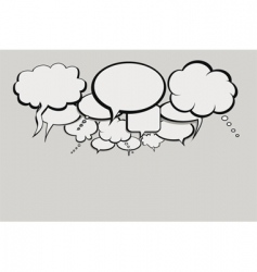 Speech bubbles vector image