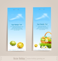 Easter holiday set vector image