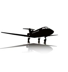Aircraft silhouette vector image