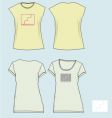 Girl tees Girl tees vector image