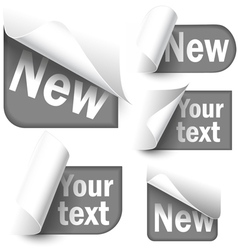 Collection of labels vector image