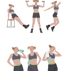 Fitness vector image