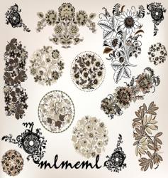 Compilation drawings vector image