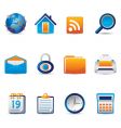 Internet icons vector image