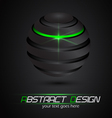 Metal sphere 2 vector image