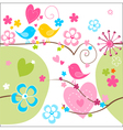 Whimsical seamless background vector image