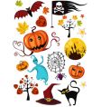 Halloween set vector image