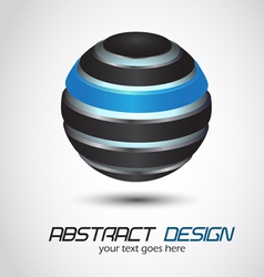 Metal sphere vector image
