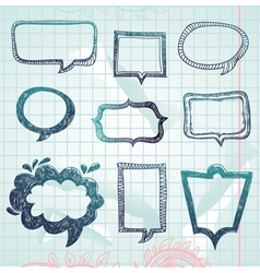 Speech bubbles - hand-drawn vector image
