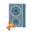 Sound Column in Flat Design vector image