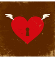 Heart grunge vector image