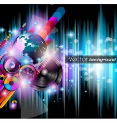 Disco club flyer vector image